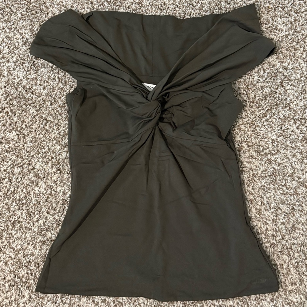 Aritzia Ruched Off-Shoulder Blouse